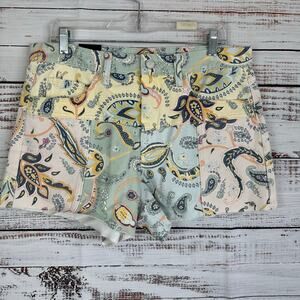Women's NWT Blank NYC Handkerchief Print The Barrow Vtg High Rise Shorts Sz 31
